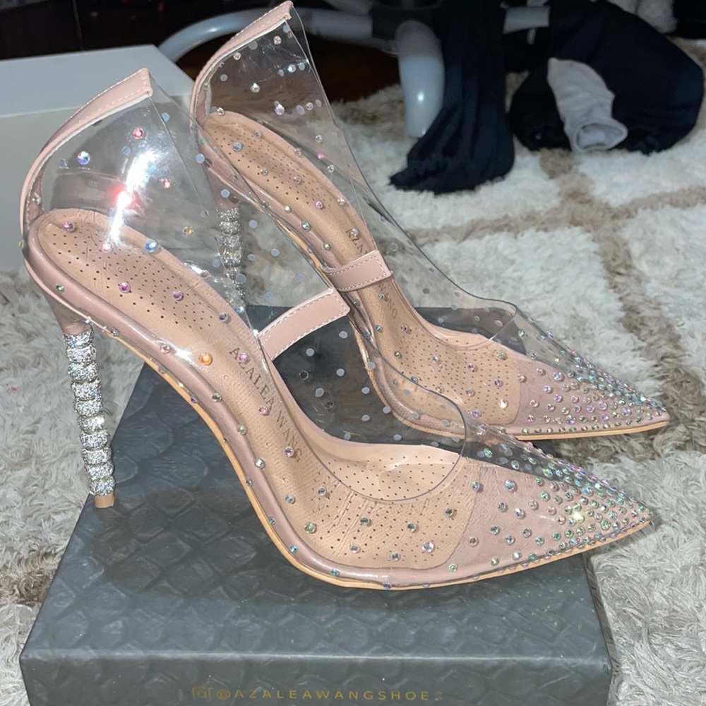 Azalea Wang Time is Money Stiletto in Nude